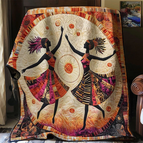 Tribal Dancer Quilt Blanket