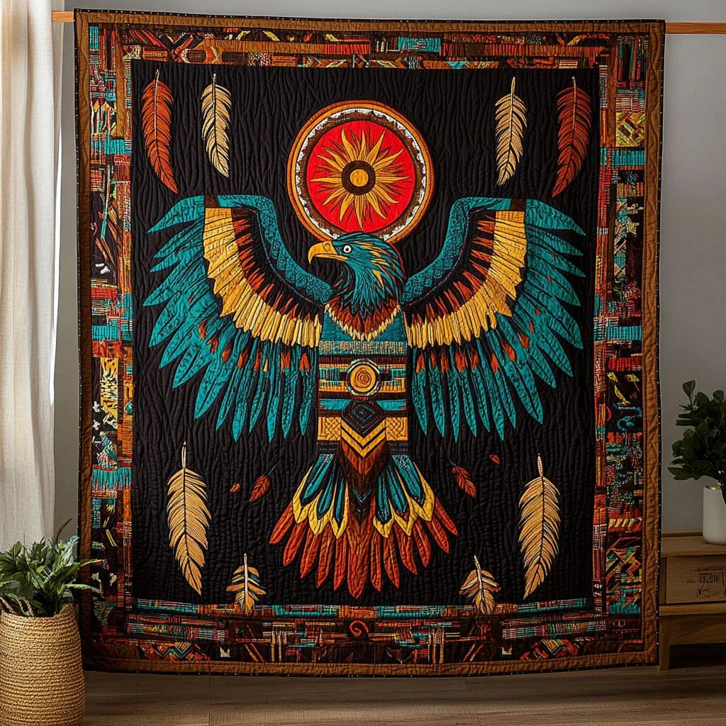 Tribal Eagle Quilt Blanket