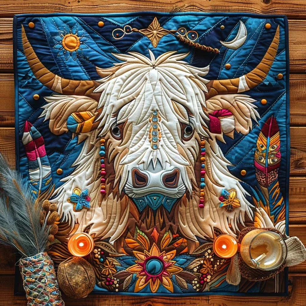 Tribal Highland Quilted Table Topper