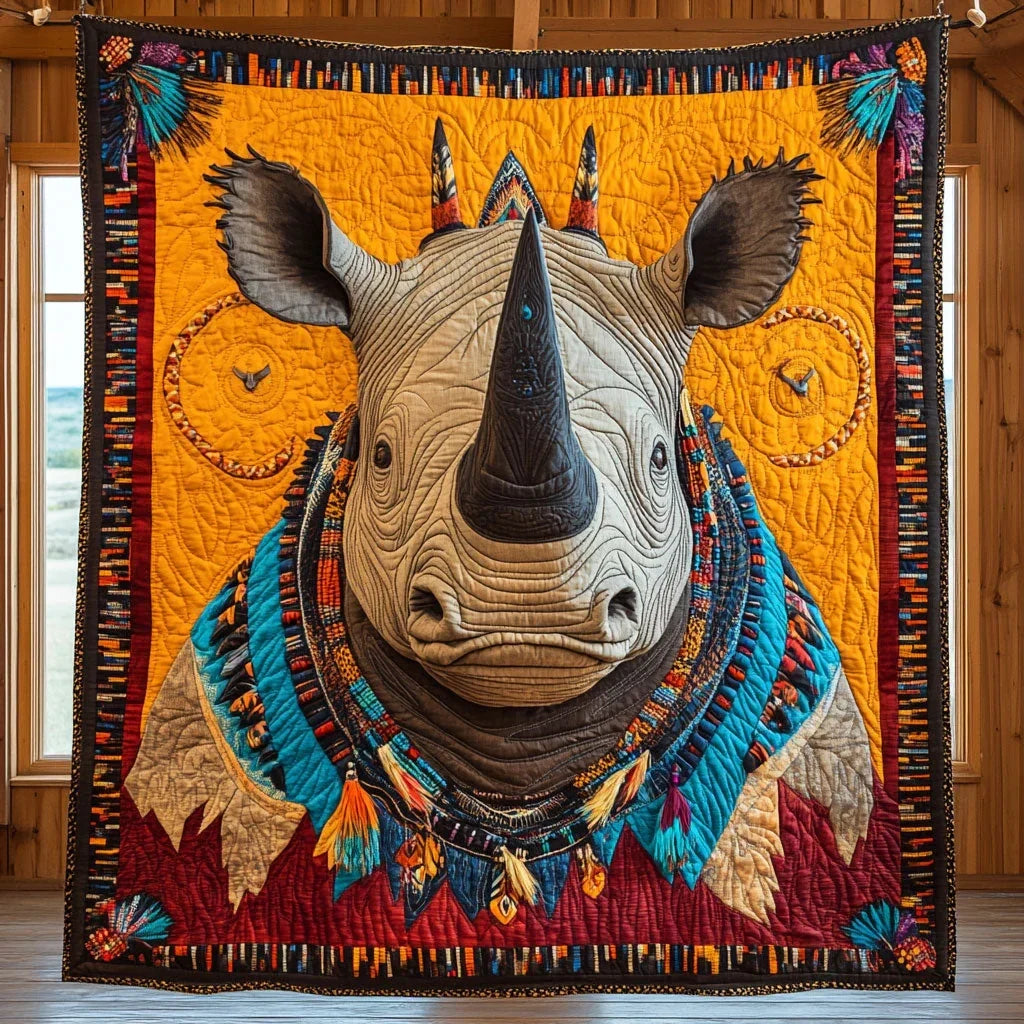 Tribal Horn Quilt Blanket