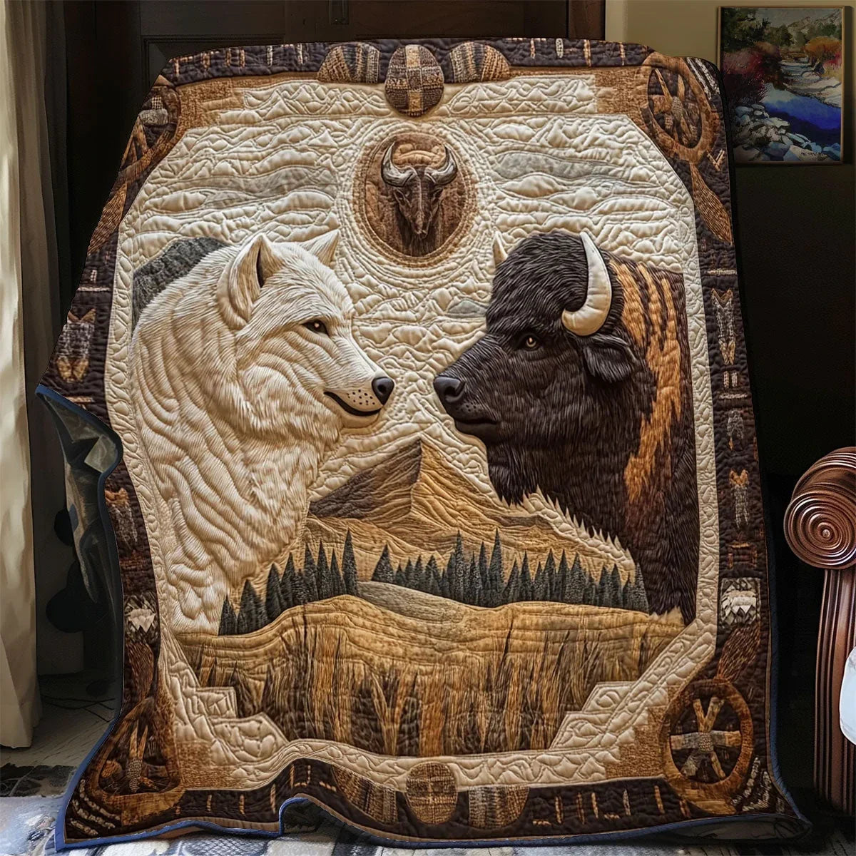 Tribal Spirits Quilt Blanket