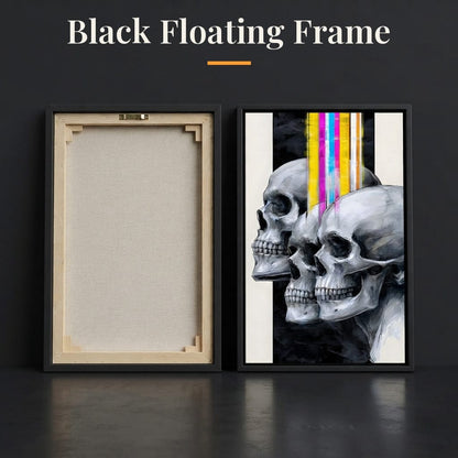 Trilogy of Modern Mortality Canvas Wall Art