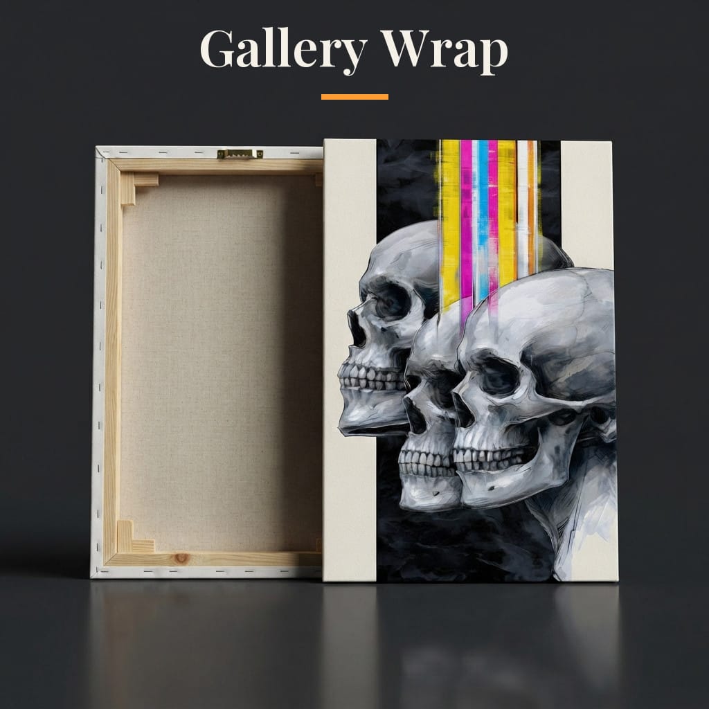Trilogy of Modern Mortality Canvas Wall Art
