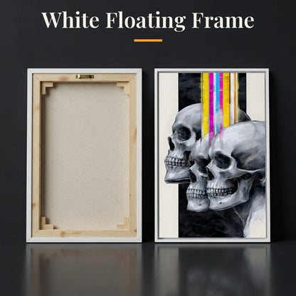 Trilogy of Modern Mortality Canvas Wall Art