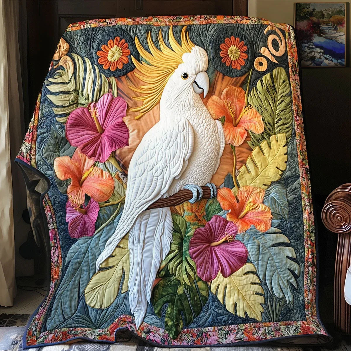 Tropic Ruffle Quilt Blanket