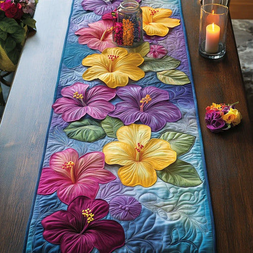 Tropical Delight Quilted Table Runner