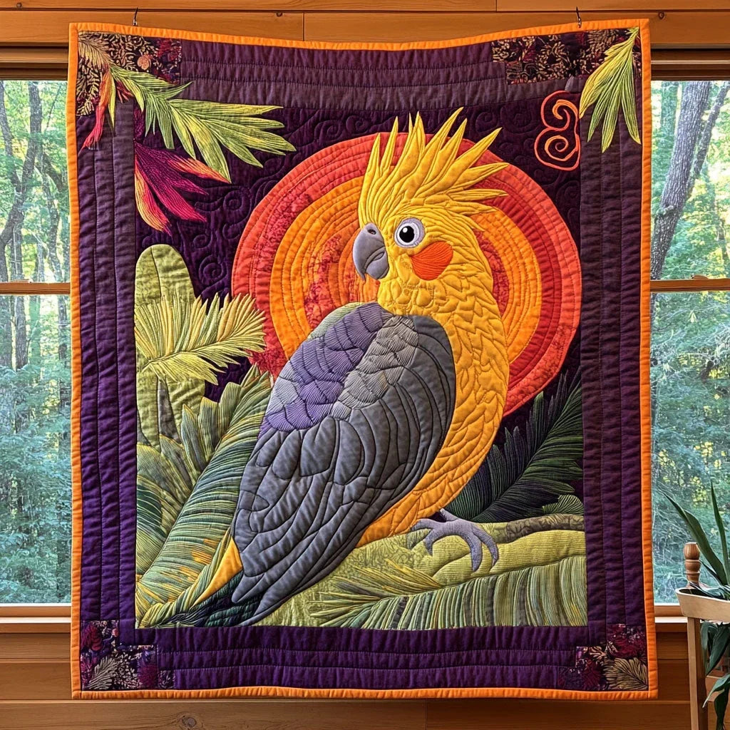Tropical Echo Quilt Blanket