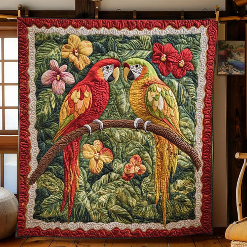 Tropical Embrace Quilt Blanket