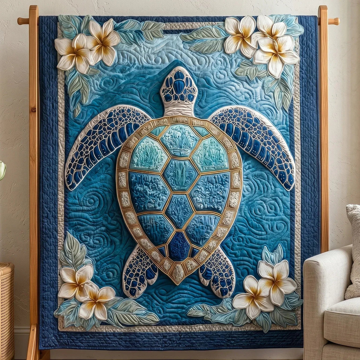 Tropical Flora Quilt Blanket - Quilted Blanket by Wild and Way