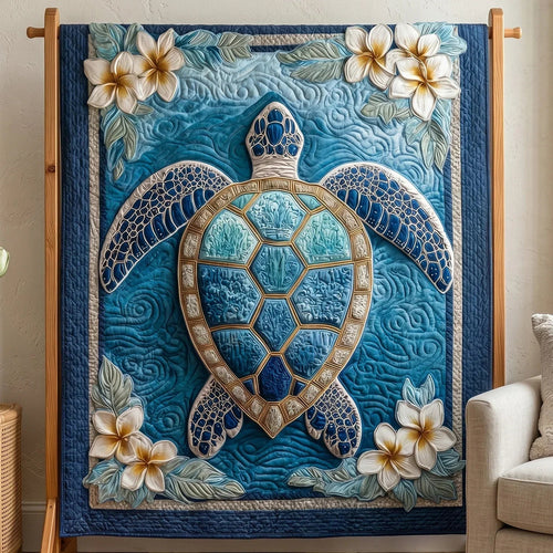 Tropical Flora Quilt Blanket - Quilted Blanket by Wild and Way