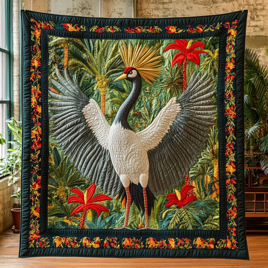 Tropical King Quilt Blanket