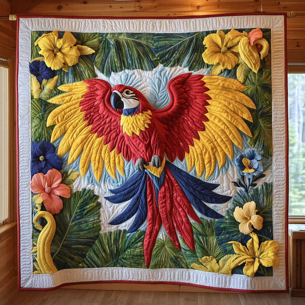 Tropical Majesty Quilt Blanket
