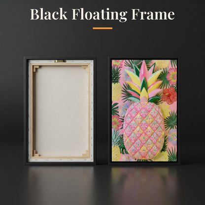 Tropical Solstice Island Pineapple Canvas Wall Art