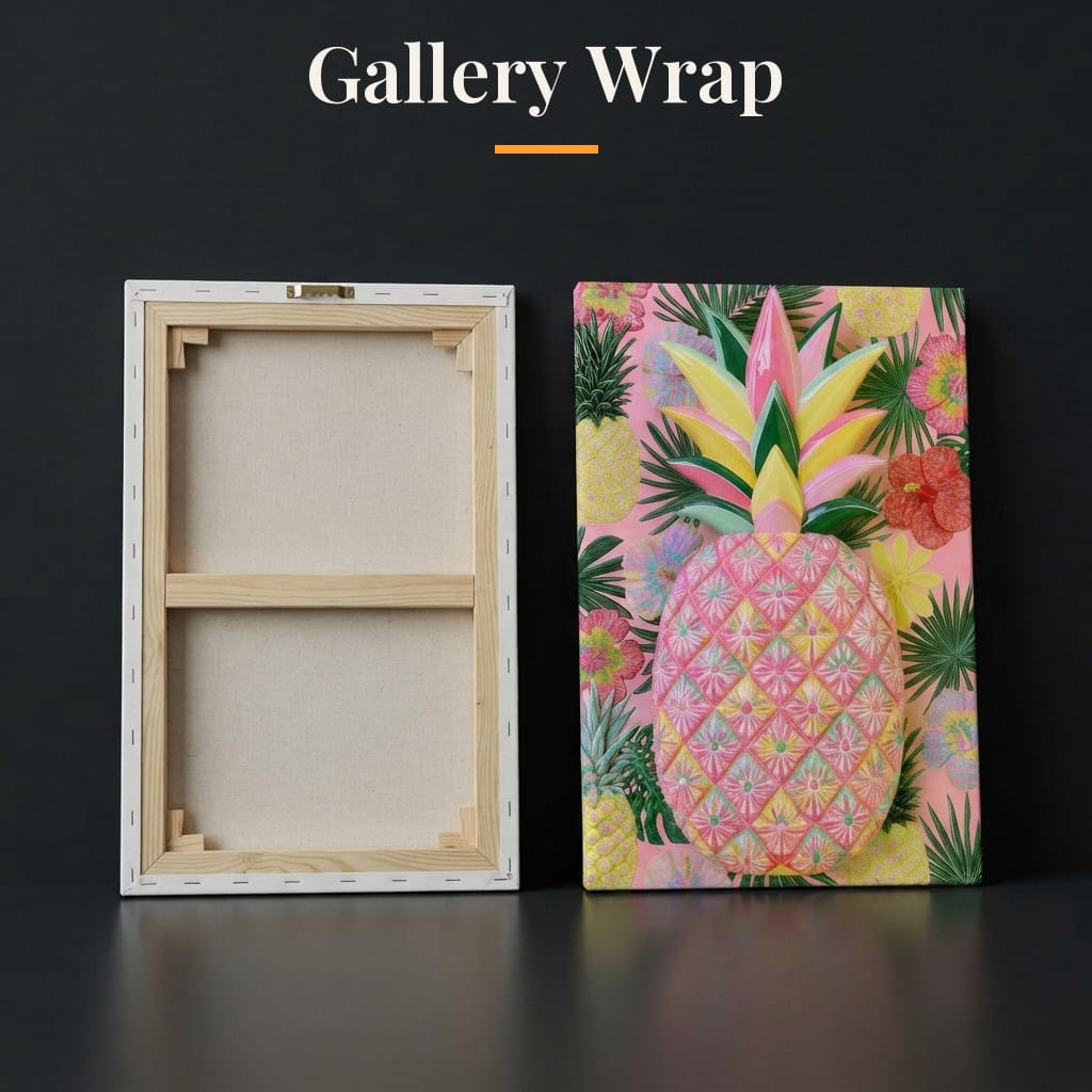 Tropical Solstice Island Pineapple Canvas Wall Art