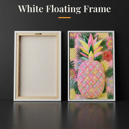 Tropical Solstice Island Pineapple Canvas Wall Art
