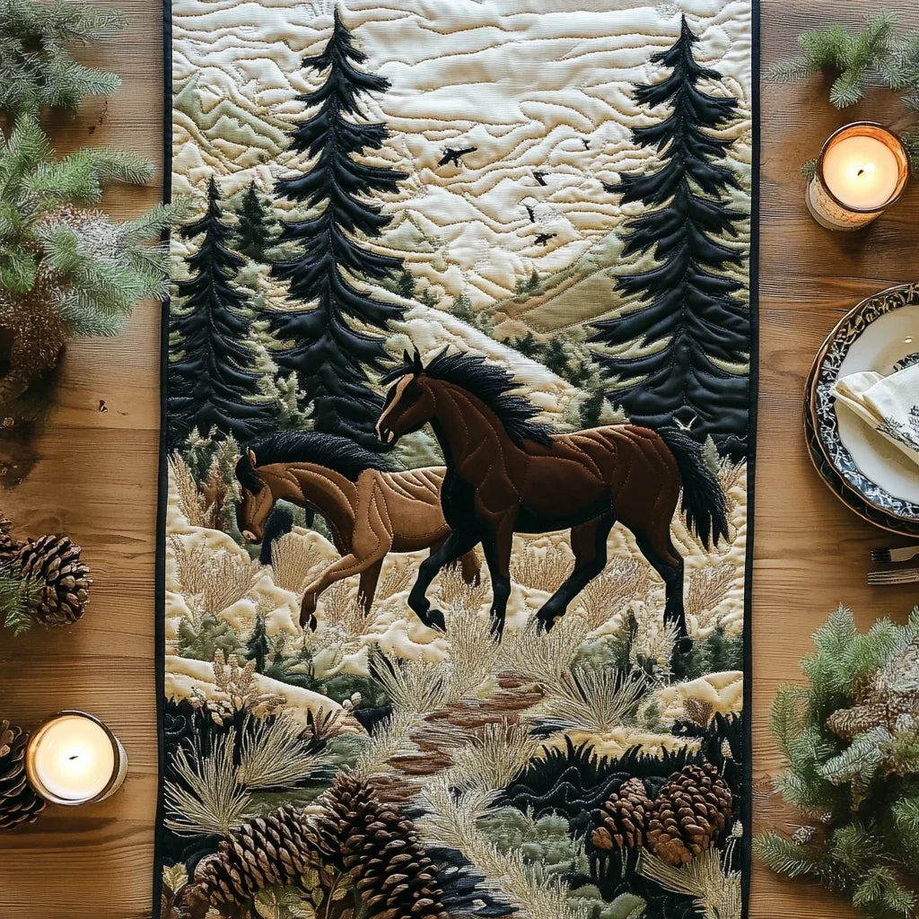 Trot Trail Quilted Table Runner
