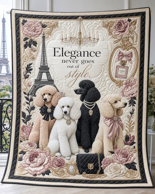 True Elegance Quilt Blanket - Quilted Blanket by Wild and Way