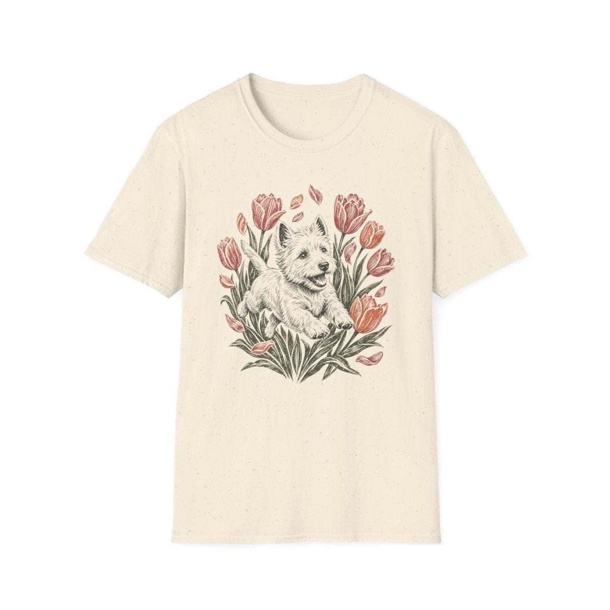 Tulip Garden Westie Tee
