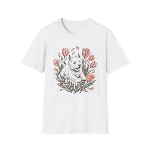 Tulip Garden Westie Tee