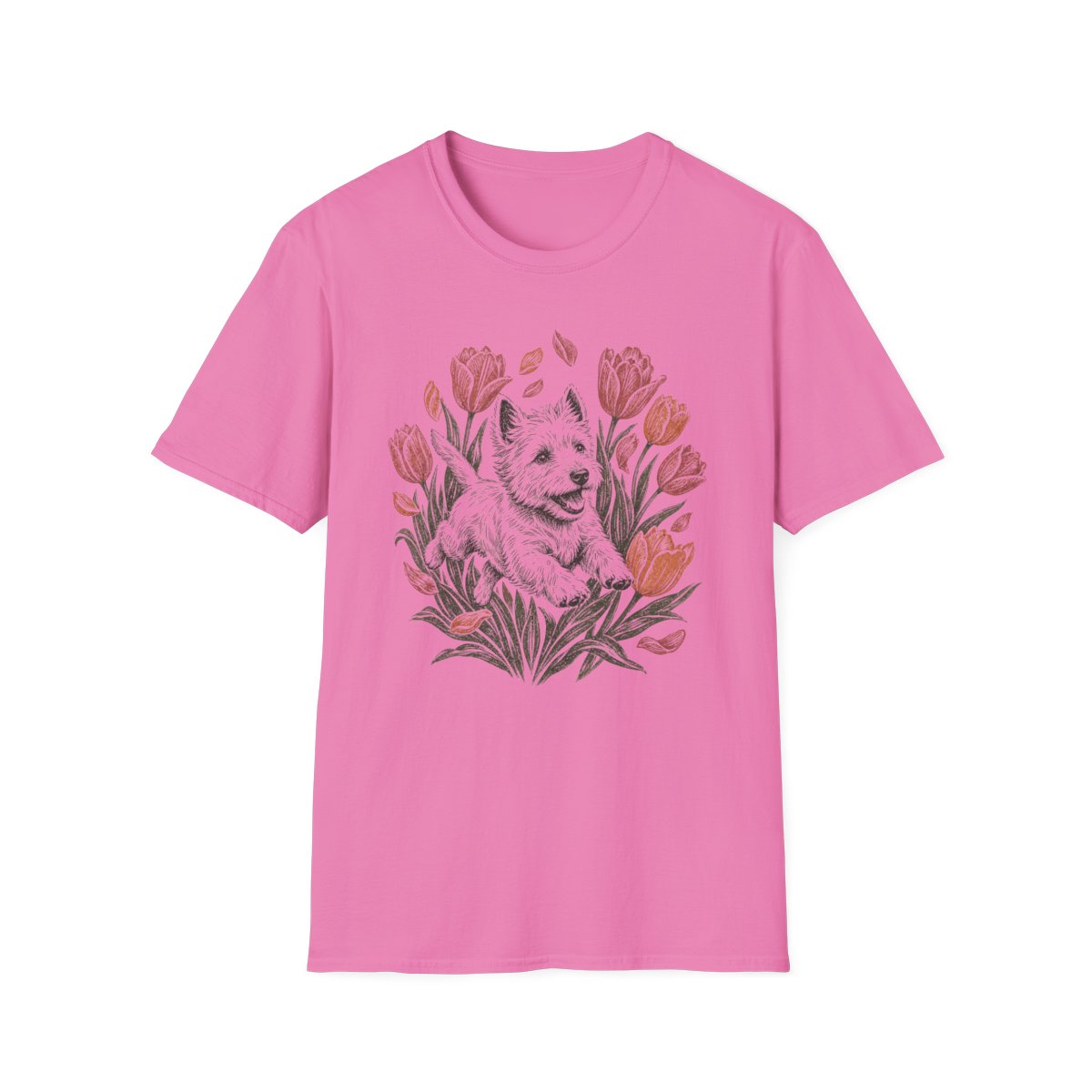 Tulip Garden Westie Tee