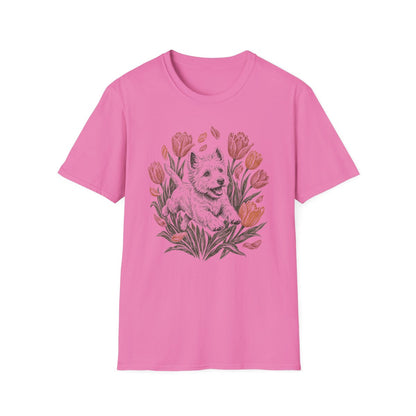 Tulip Garden Westie Tee