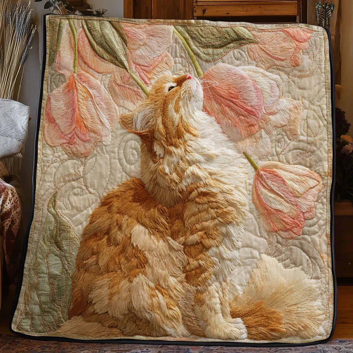 Tulip Soft Cat Quilt Blanket