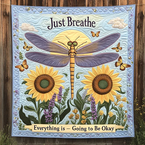 Turning Toward Light Quilt Blanket