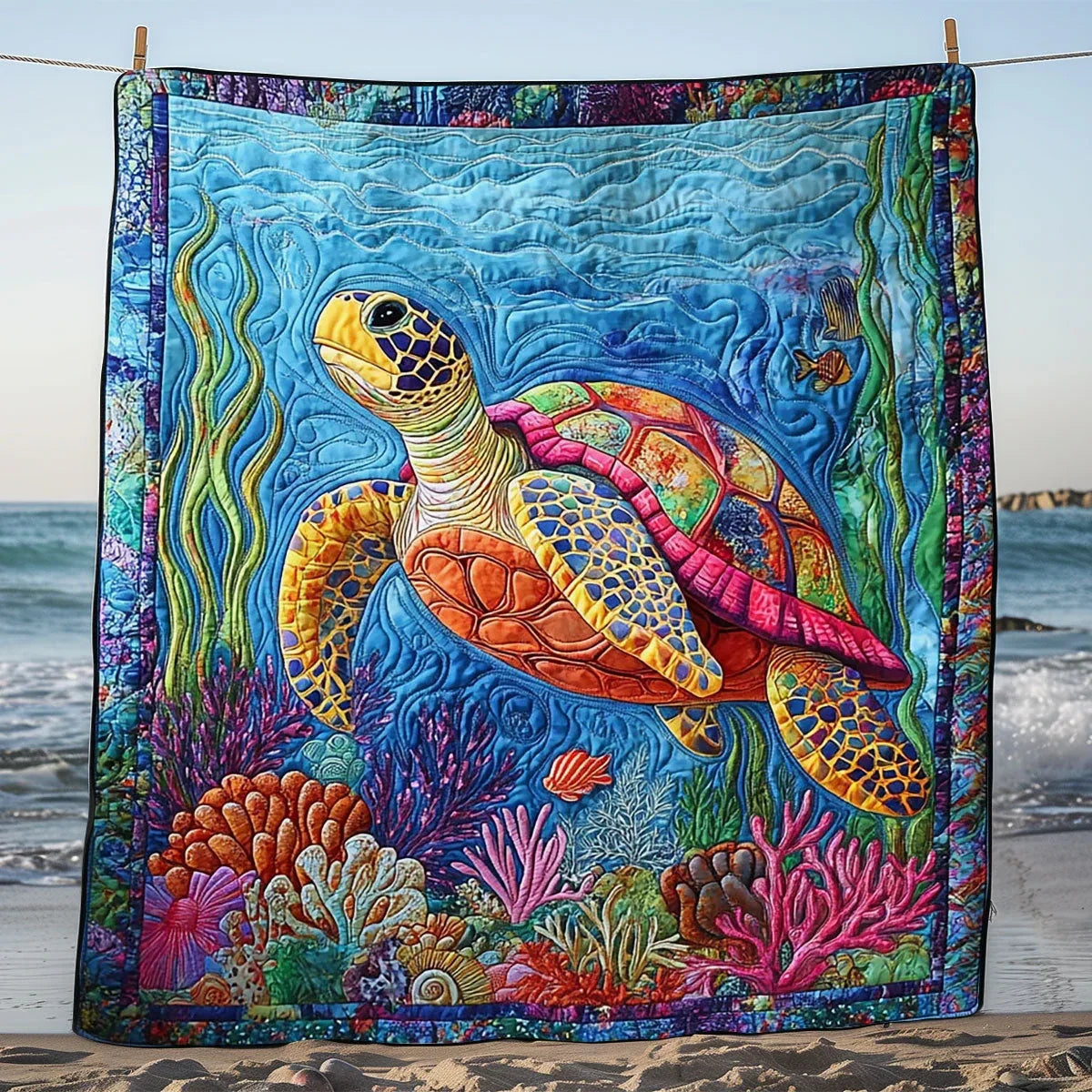 Turtle Quilt Blanket