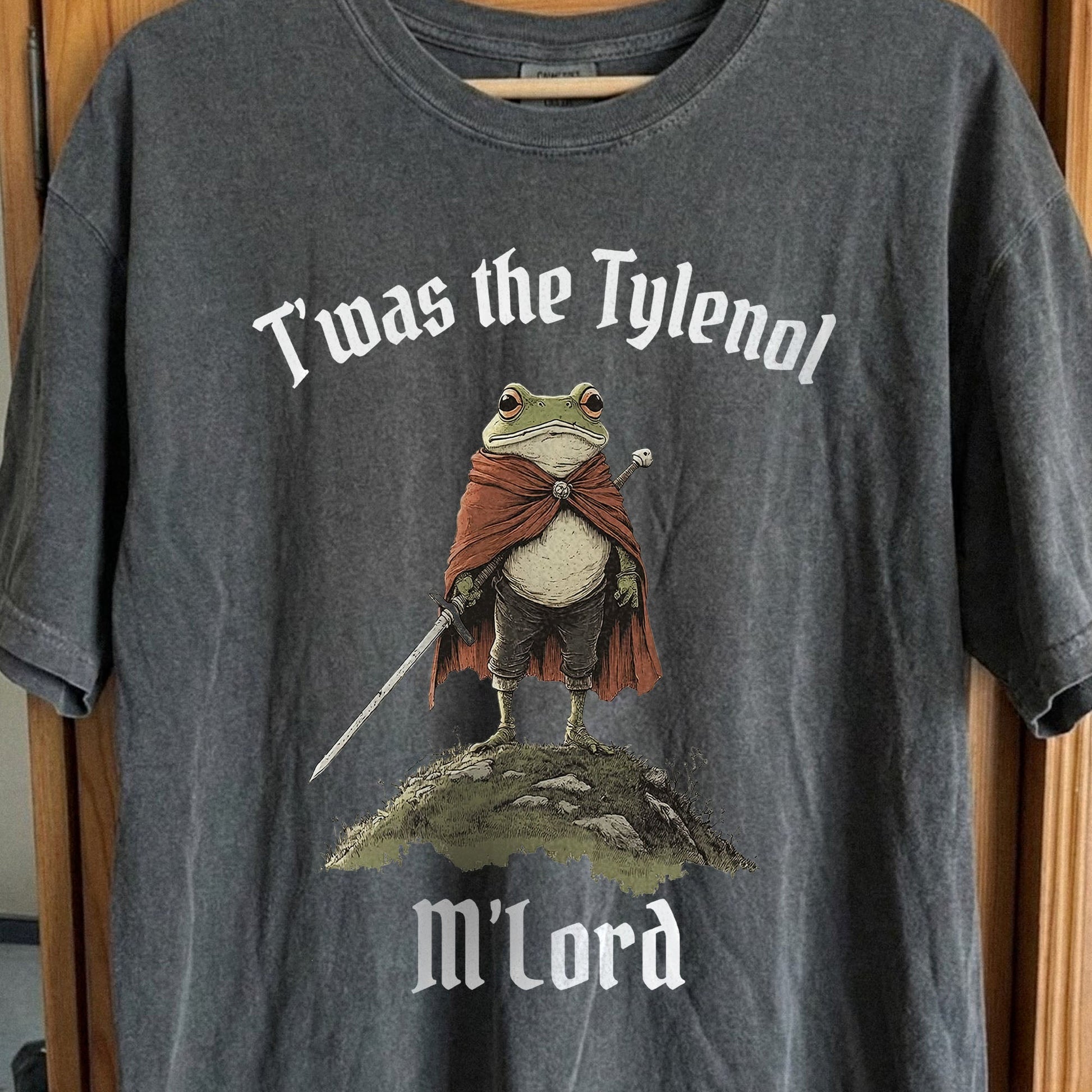 Twas the Tylenol M'Lord Frog Knight Shirt (view 2)
