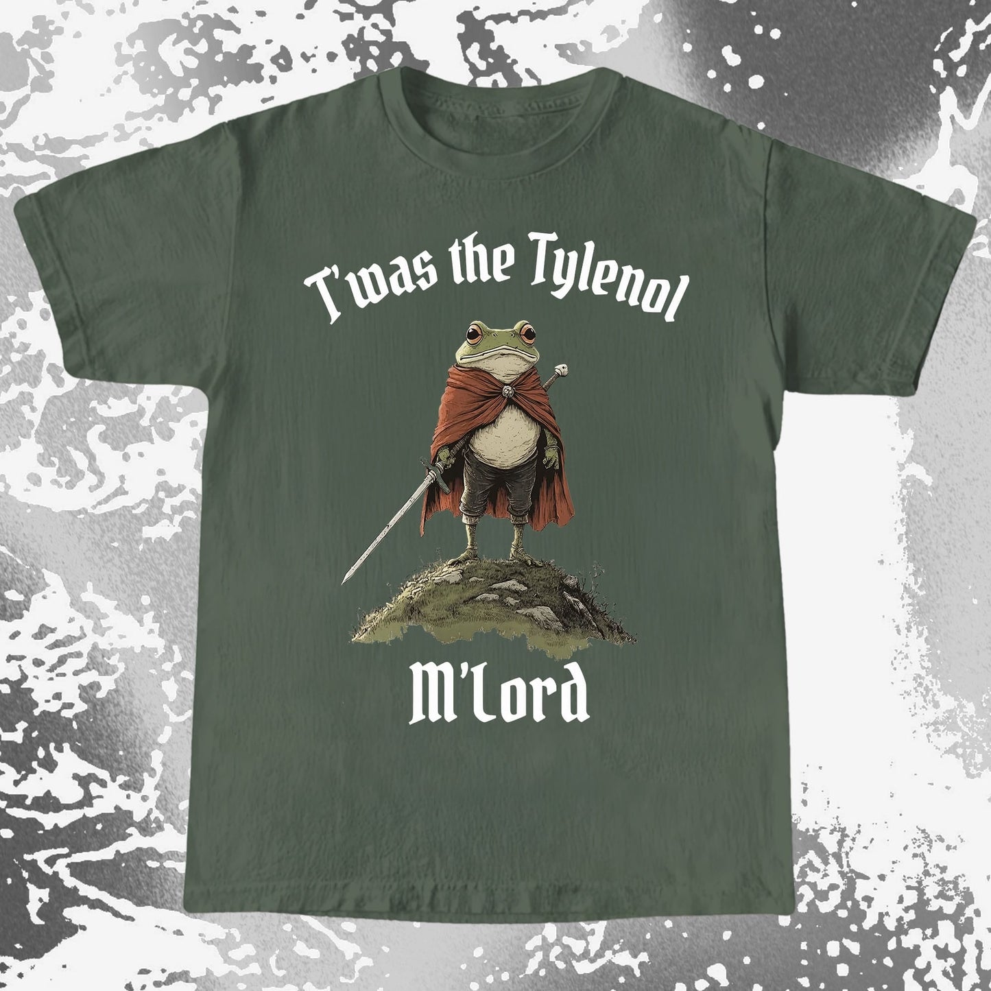 Twas the Tylenol M'Lord Frog Knight Shirt (view 7)