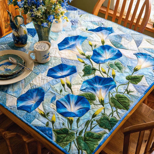 Twilight Bloom Quilted Table Topper