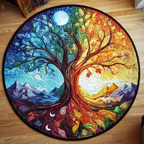 Twilight Canopy Quilted Round Mat