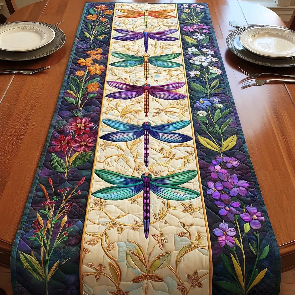 Twilight Flight Quilted Table Runner