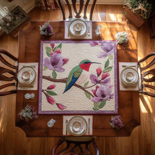 Twilight Hummer Quilted Table Topper