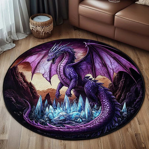 Twilight Majesty Quilted Round Mat