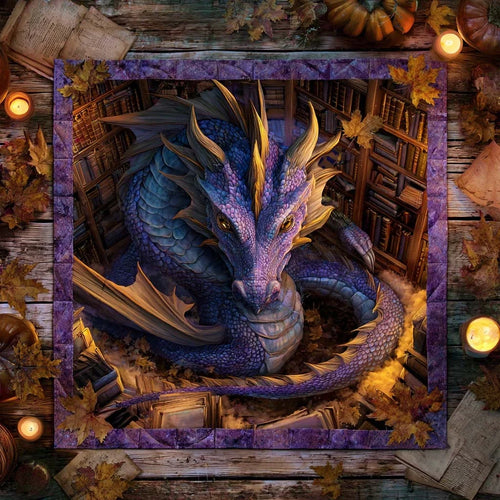 Twilight Majesty Quilted Table Topper
