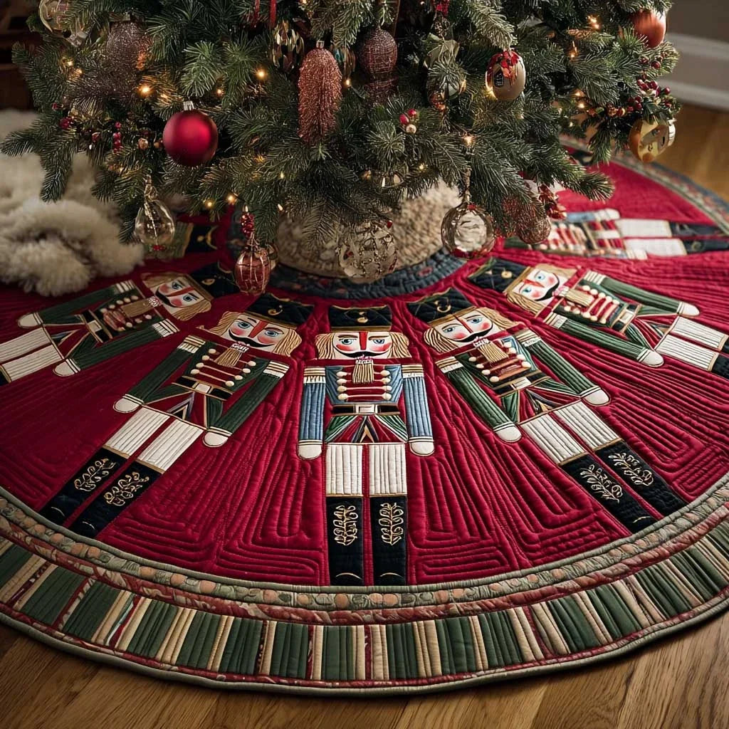 Twilight Nutcracker Christmas Quilted Tree Skirt