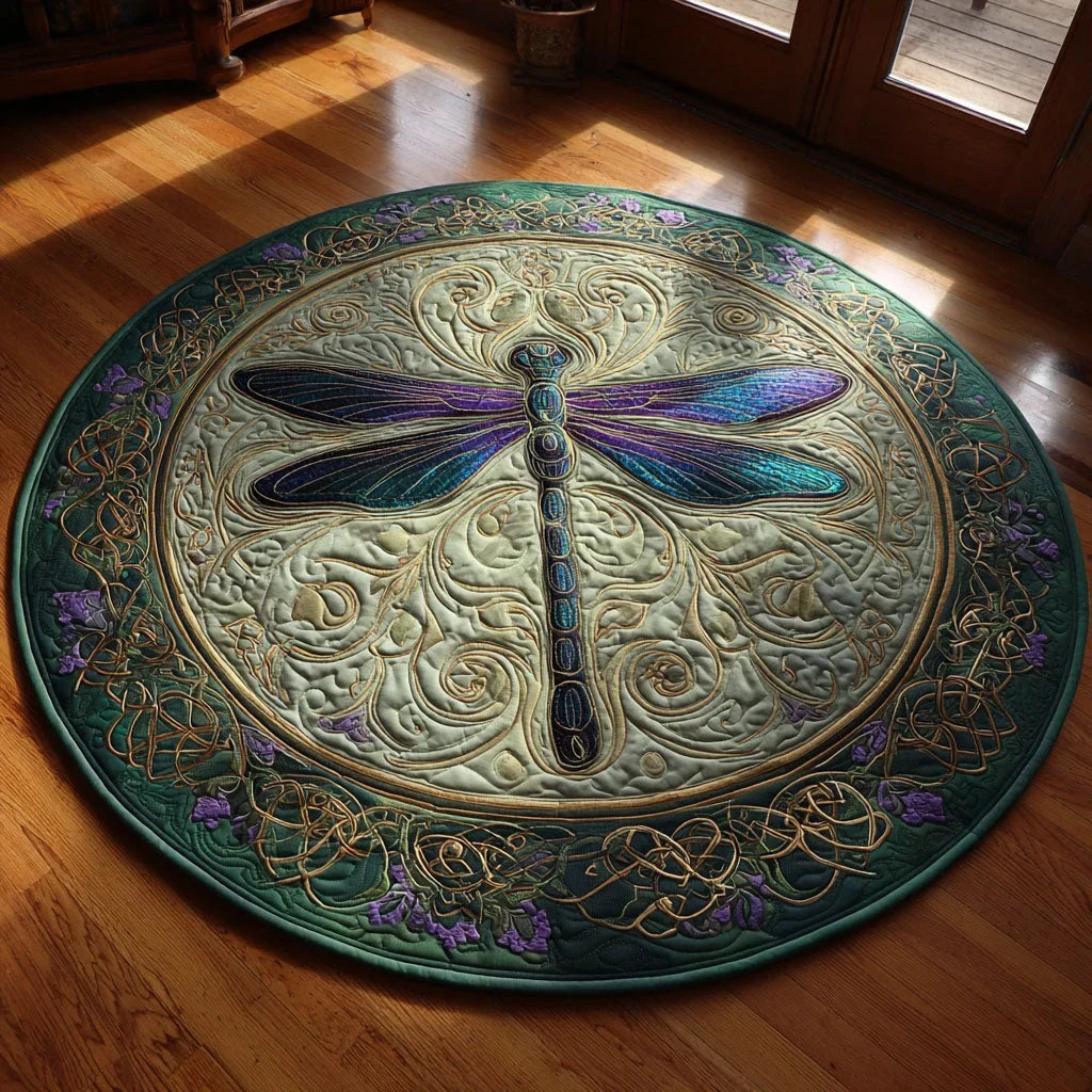 Twilight Wings Quilted Round Mat