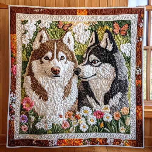 Twin Tails In Bloom Quilt Blanket