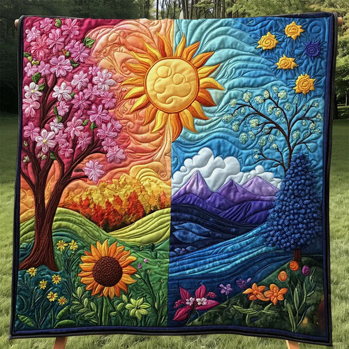 Two Worlds Quilt Blanket