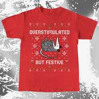 Overstimulated But Festive Christmas Possum