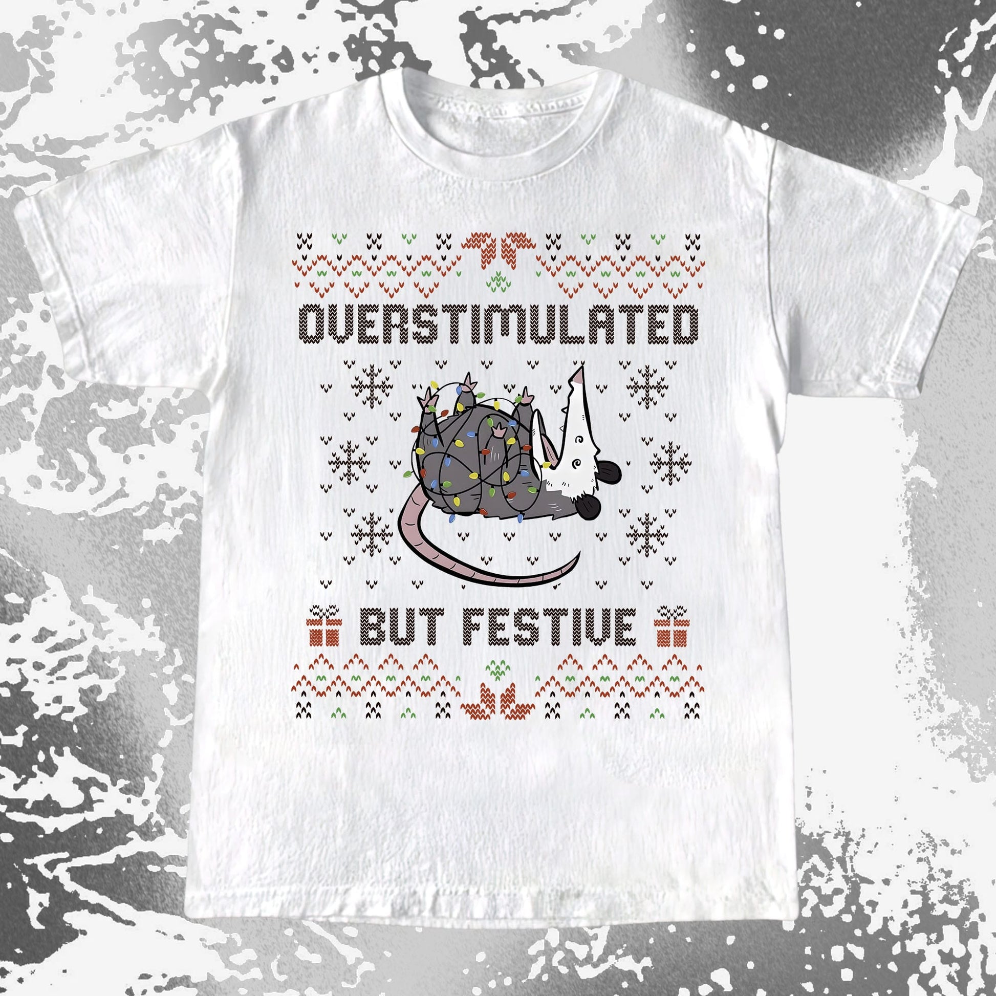 Overstimulated But Festive Christmas Possum (view 4)