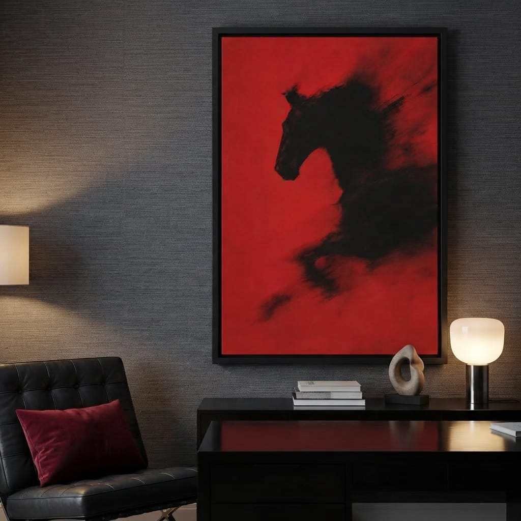 Unbound Spirit Rushing Through Darkness Canvas Wall Art