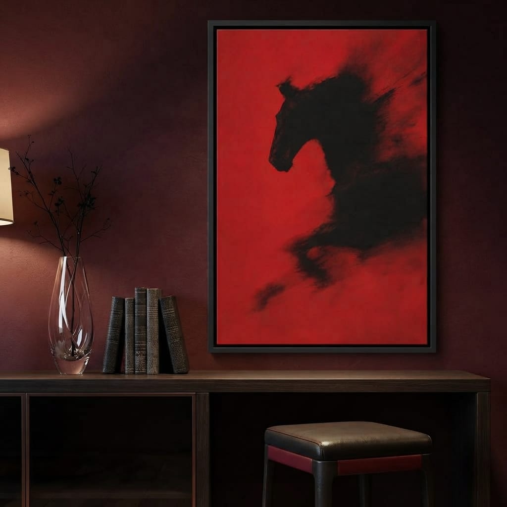 Unbound Spirit Rushing Through Darkness Canvas Wall Art