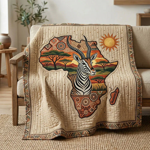 United In Spirit Africa Quilt Blanket