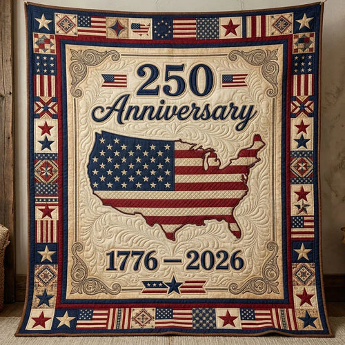 Usa 250 Anniversary Quilt Blanket