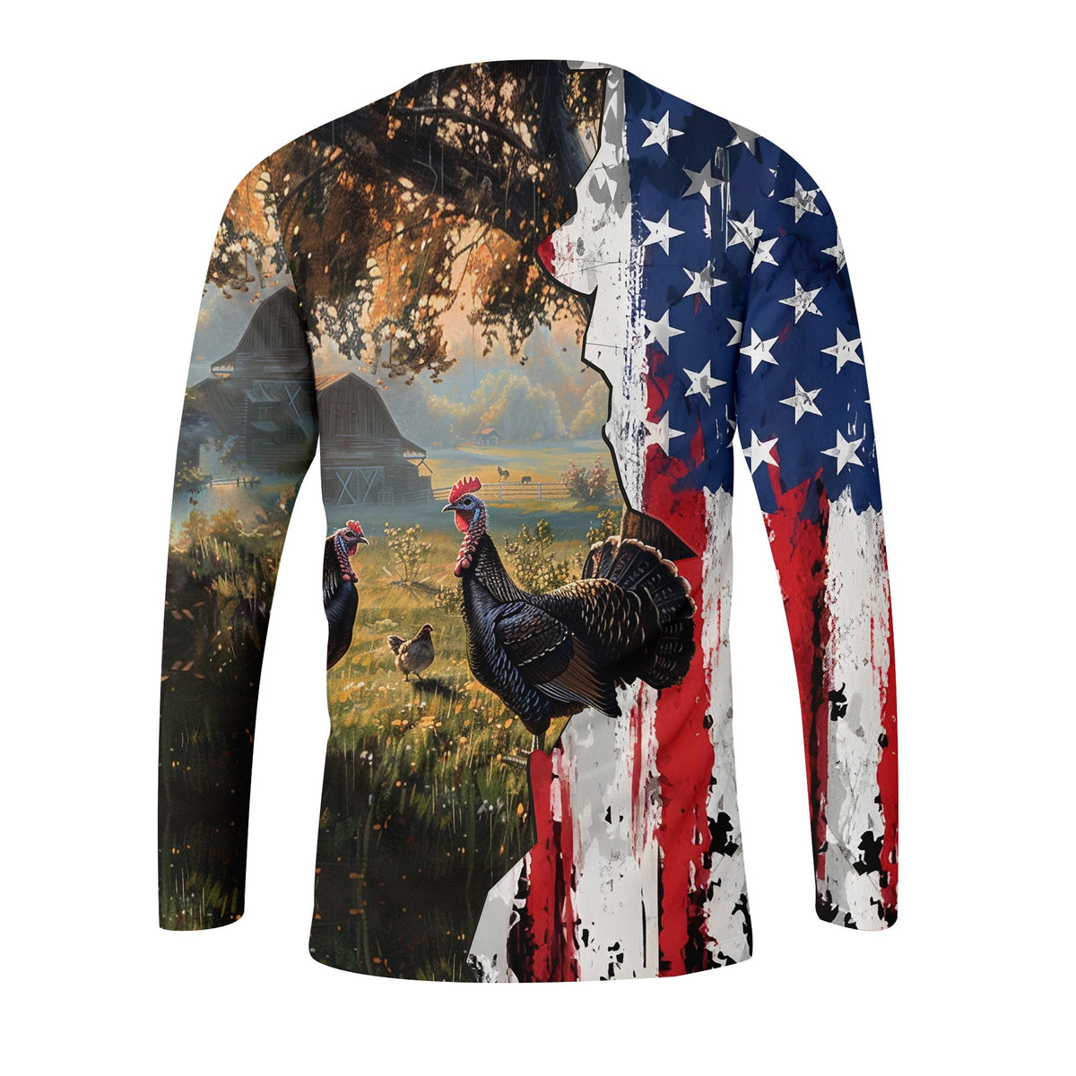 Realistic Patriotic Turkey Peaceful All Over Print Shirt