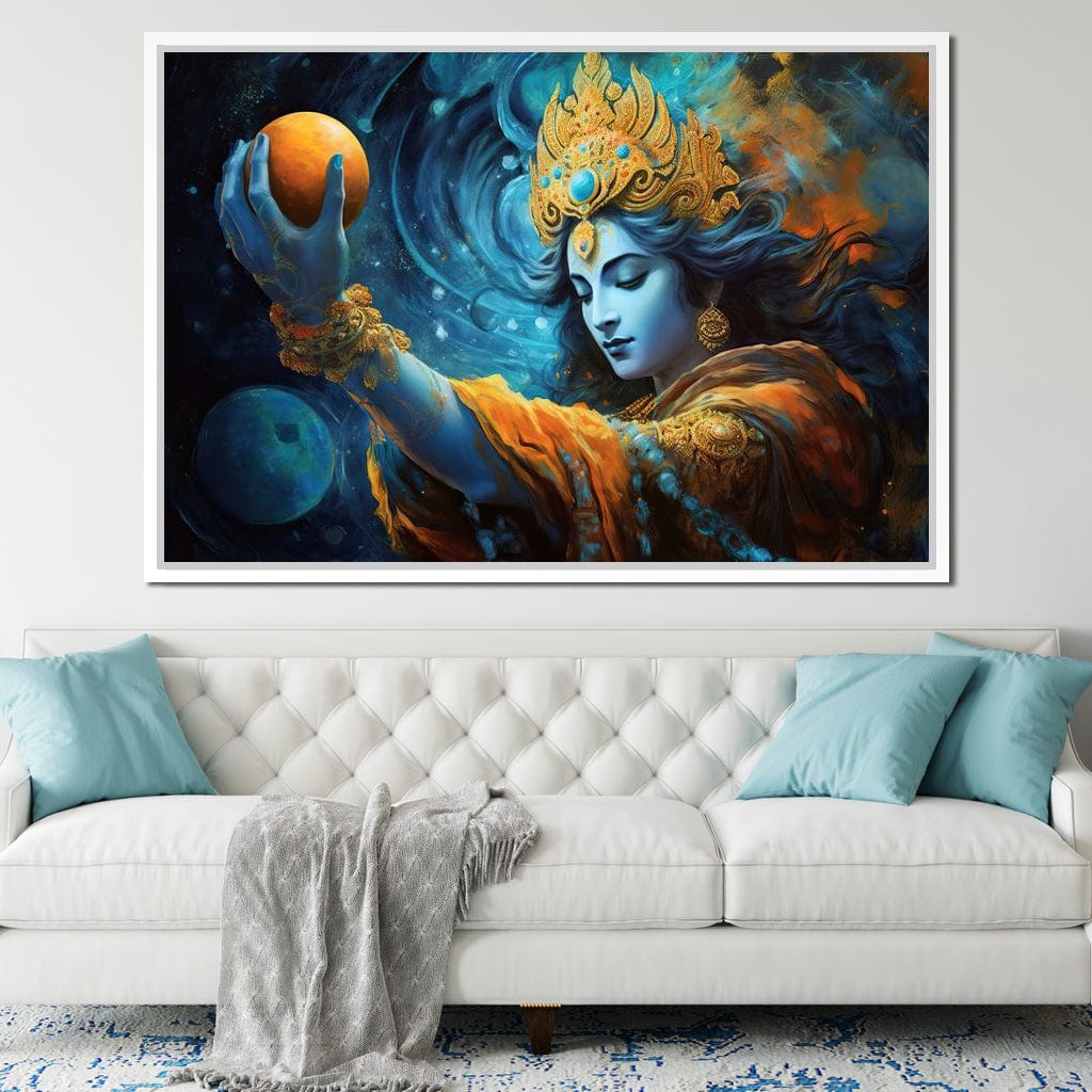 Krishna's Wisdom Path Canvas Wall Art