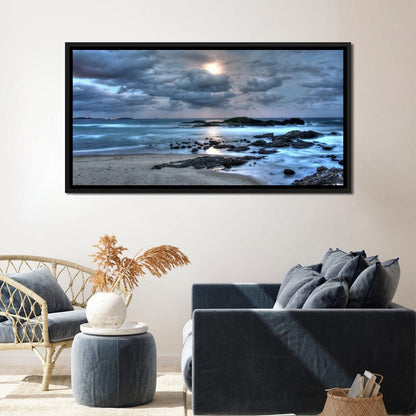 Midnight Moon Canvas Wall Art