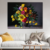 Sunflower Bouquet Canvas Wall Art